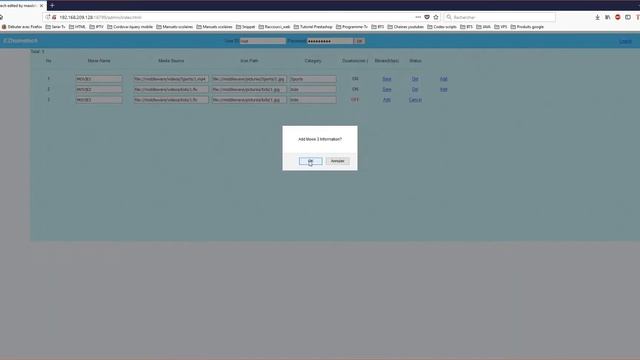 CREER UN SERVEUR IPTV-VOD - PARTIE3 [Fonctionnalité De Script ]