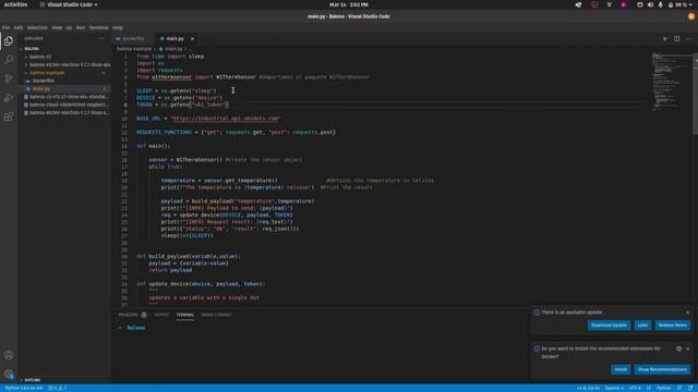 Send data from a Raspberry Pi to Ubidots, using Balena смотреть онлайн
