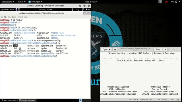18 Get Windows OS Password using Kali Linux [Hindi] | [English] смотреть онлайн
