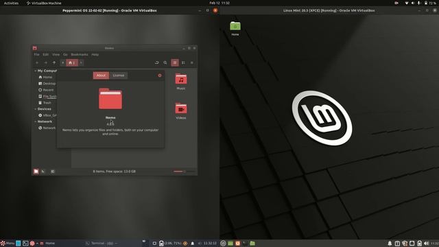 Peppermint OS 22 vs Linux Mint 20.3 (XFCE) смотреть онлайн