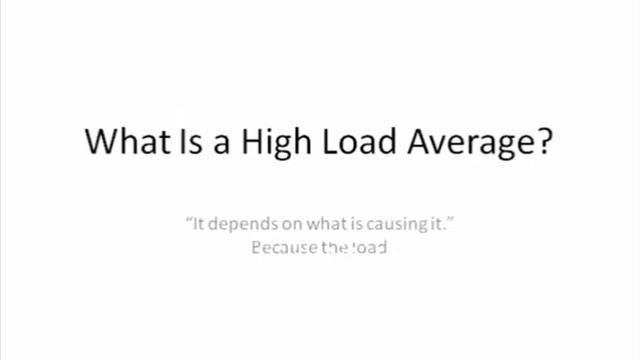 Load Averageexplaination in Brief смотреть онлайн