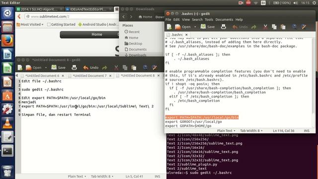 Tutorial Instalasi Go dan Sublime Text 2 dengan GoSublime смотреть онлайн