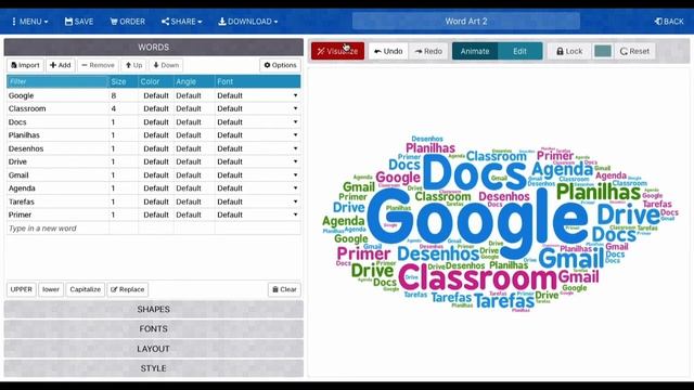 Como criar nuvens de palavras com WordArt смотреть онлайн