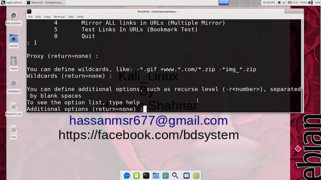 Kali Linux (info gathering):2. HTTRACK {download the whole website} смотреть онлайн