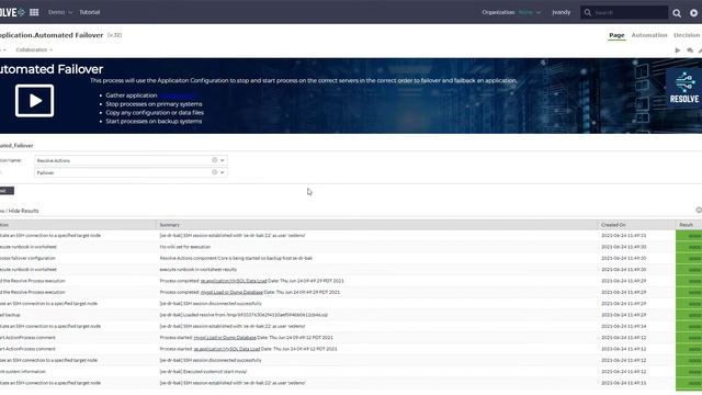 Resolve Actions - Automated Failover смотреть онлайн