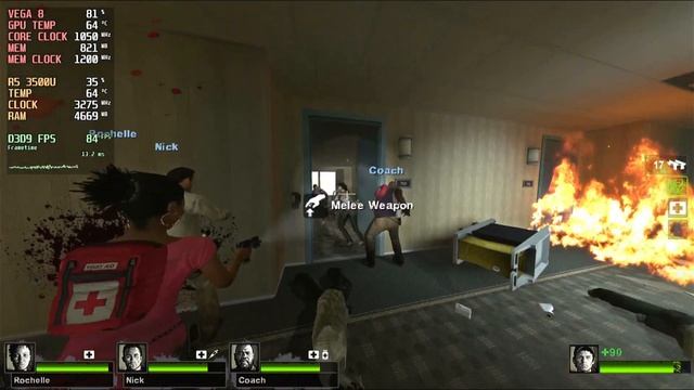Left 4 Dead 2 | Ryzen 5 3500U | VEGA 8 | 12GB RAM | 35W TDP [Lenovo Ideapad S145] смотреть онлайн