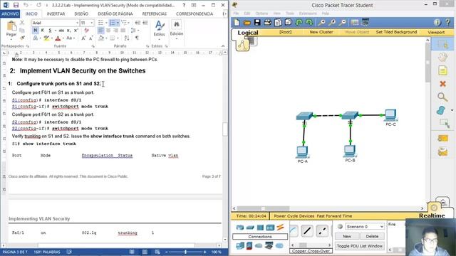 3.3.2.2 Lab - Implementing VLAN Security смотреть онлайн