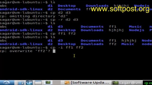 cp command in Bash смотреть онлайн