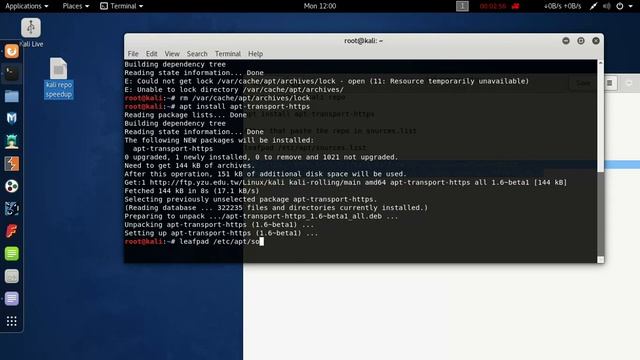 How to Fix Kali Linux apt-get Slow Update [Kali Linux 2018.1] смотреть онлайн