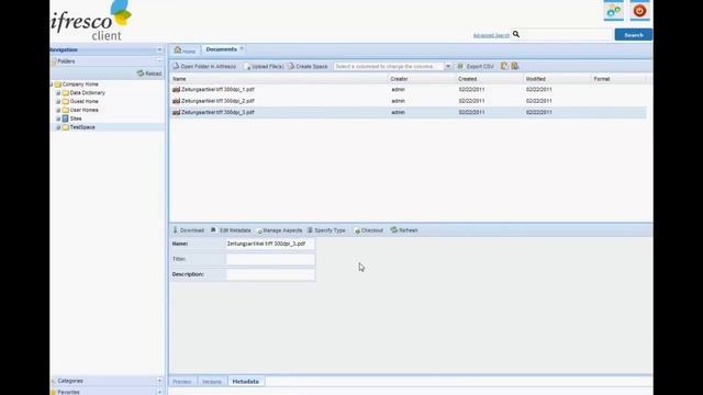 ifresco Client for Alfresco - Aspects смотреть онлайн