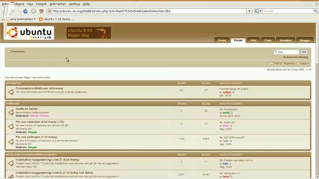 Linux Ubuntu 8.04 Hardy Heron смотреть онлайн