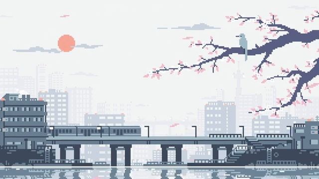 Japan Pixel Art Wallpaper Linux Ubuntu смотреть онлайн