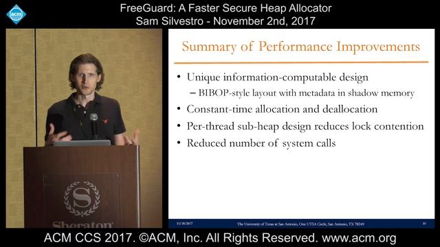 ACM CCS 2017 - FreeGuard: A Faster Secure Heap Allocator - Sam Silvestro смотреть онлайн