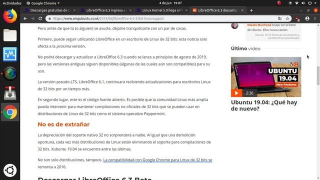 Libreoffice abandona los 32-bit para Linux - ¿Cómo afecta esto? смотреть онлайн