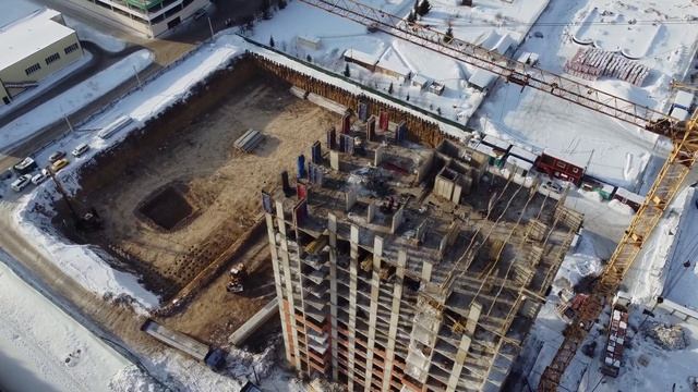 Ход строительства ЖК «Чемпион парк» - январь, 2024 г. смотреть онлайн