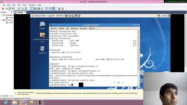 SISTEMAS OPERATIVOS II-INSTALACION SMTP EN SERVIDOR POSTFIX CENTOS 5.mp4 смотреть онлайн