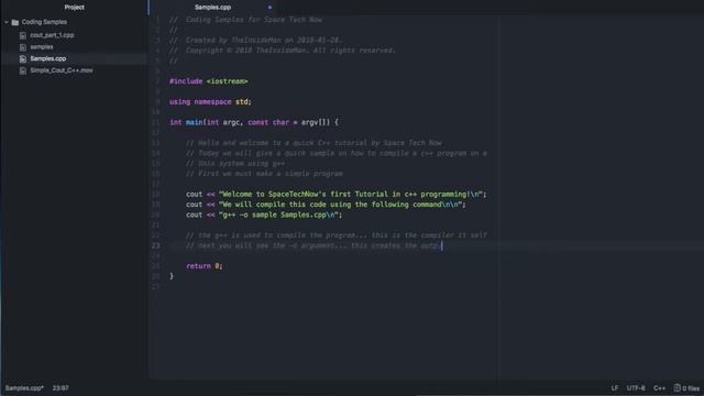 Tutorial - How to use the g++ Compiler (Unix) смотреть онлайн