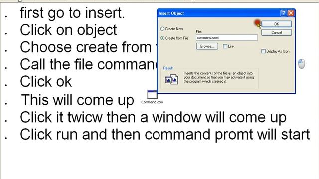 How to get command promt (cmd) on your computer using notepad/wordpad смотреть онлайн
