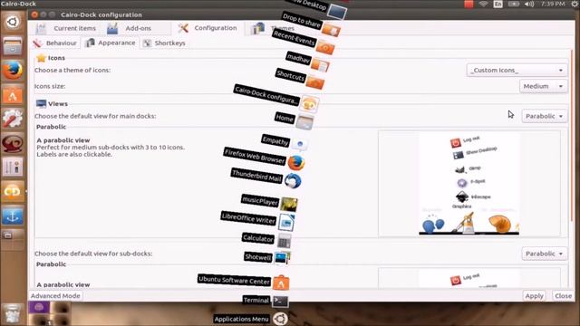 DOCK STYLE LAUNCHER IN UBUNTU смотреть онлайн