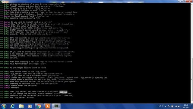sshd config with cygwin смотреть онлайн