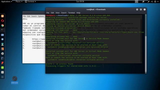 VNC + Kali Linux 2017.3 x64 смотреть онлайн