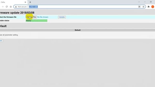 Delta IFD9506 Firmware upgrade смотреть онлайн