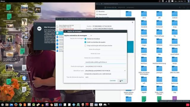 erro ao montar hd no linux смотреть онлайн