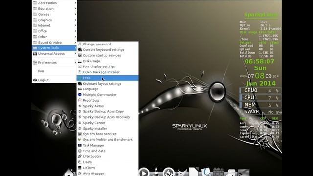 SparkyLinux 3.4 : Live Boot and Review смотреть онлайн
