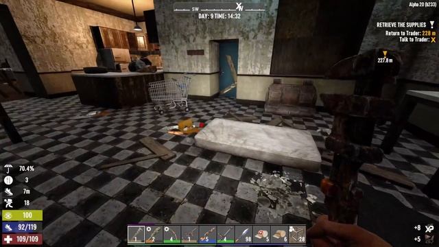 Alpha 20 #09: Vorräte einsammeln - 7 Days to Die A20 experimental | Linux смотреть онлайн
