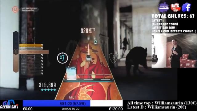 Soundgarden - Been Away Too Long [Guitar Hero Live Expert 100% FC] смотреть онлайн