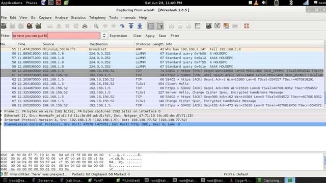 How to sniff network traffic with kali linux смотреть онлайн