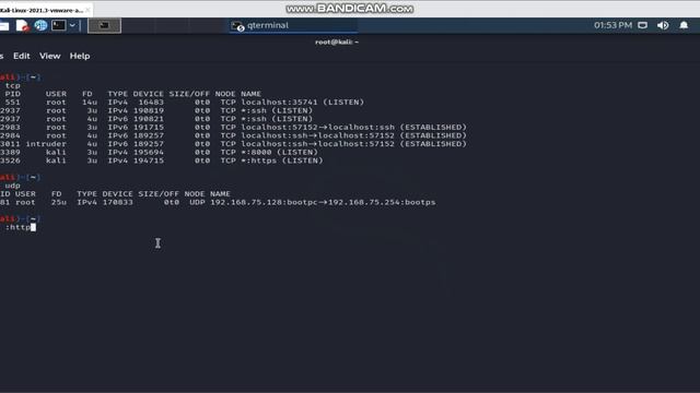 Using LSOF command to check the network access status смотреть онлайн