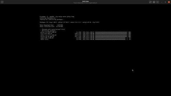 Install Arch Linux in Gnome Boxes using ArchFI