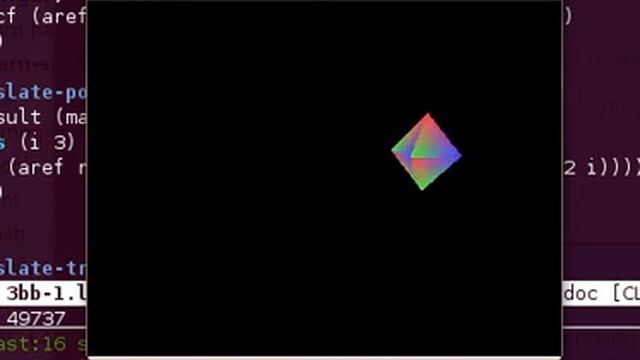 Lisp OpenGL test смотреть онлайн