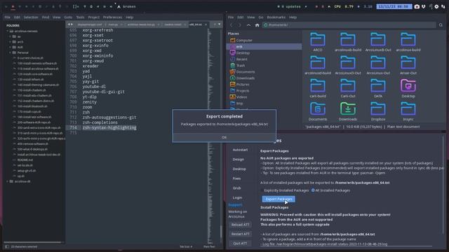 ArcoLinux : 3659 NEW ArchLinux Tweak Tool (ATT) - packages tab - reinstall packages elsewhere смотреть онлайн