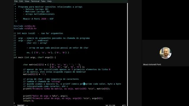 ICC 12 (parte 1) - Arrays (4) Uso de argc e argv da funcao main(): array de strings смотреть онлайн