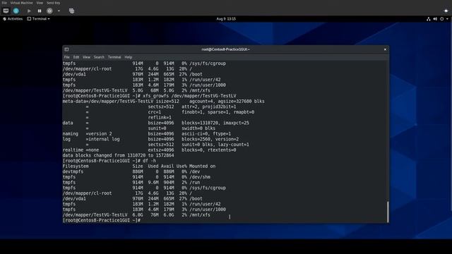 RHCSA v8 Practice Session: Extend existing logical volumes смотреть онлайн
