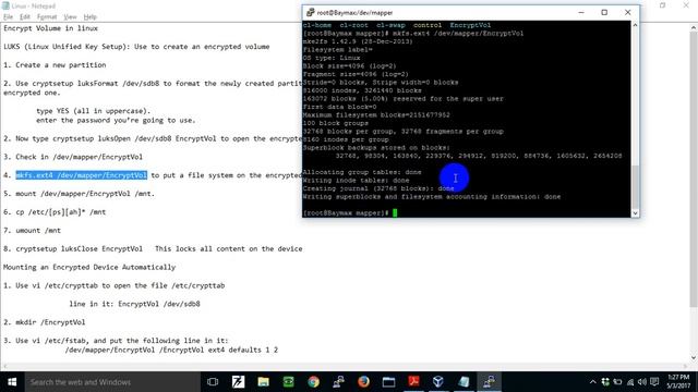 Creating Encrypted Volume in Linux using LUKS (Linux Unified Key Setup) смотреть онлайн