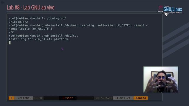 Curso GNU Linux - Lab GNU #08 - Lab ao vivo. смотреть онлайн