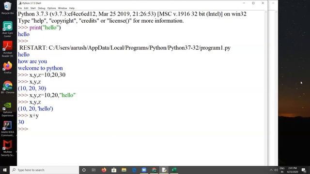 @4. PYTHON PROGRAMMING - RUN A SIMPLE PROGRAM смотреть онлайн