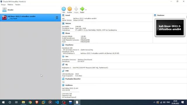 Virtual Box ve Kali Linux Kurulumu 2022.3 (Etik Hacker Dersleri - 1) смотреть онлайн