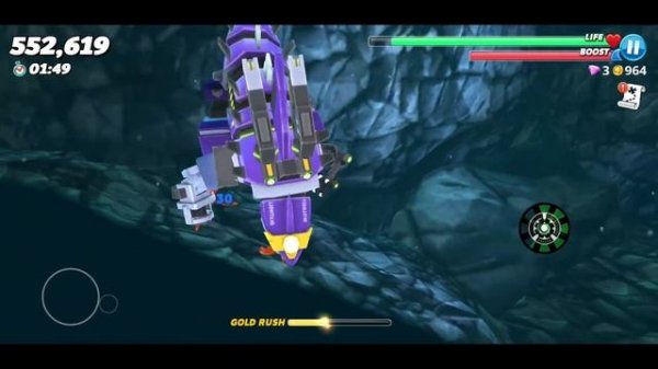 Mecha Sharkjira *New Shark* Hungry Shark World Gameplay Walkthrough (ios,Android)