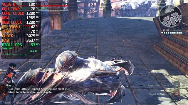 God Eater 3 | Ryzen 5 3500U | VEGA 8 | 12GB RAM | 35W TDP [Lenovo Ideapad S145] смотреть онлайн