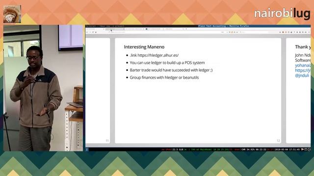 John Nduli: Plain Text Accounting | Nairobi LUG May 2019 смотреть онлайн