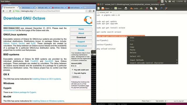 Running Matlab Computer Vision on Raspberry Pi with Linux Octave Tutorial-1 Octave Installation смотреть онлайн