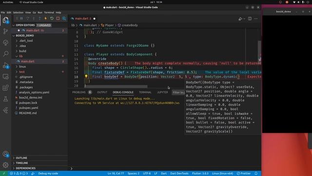 01. Box2D Game Physics for Flutter - Forge смотреть онлайн