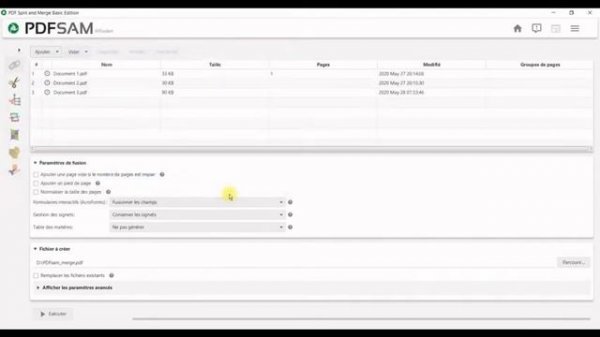 PDFsam Basic - Fusionner des documents PDF