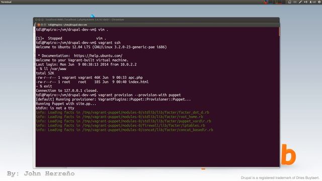 Drupal dev VM - 03 - Import Existing Site смотреть онлайн
