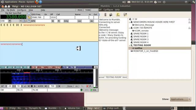 iCW, INTERNET CW: HOW TO SEND MORSE CODE OVER THE INTERNET USING LINUX (part 2) смотреть онлайн